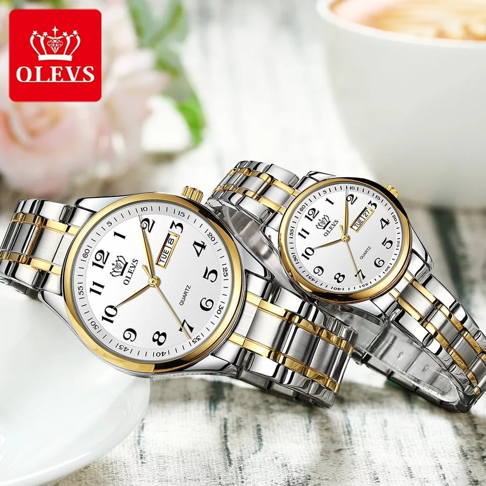 Olevs Couple Watch Set-4